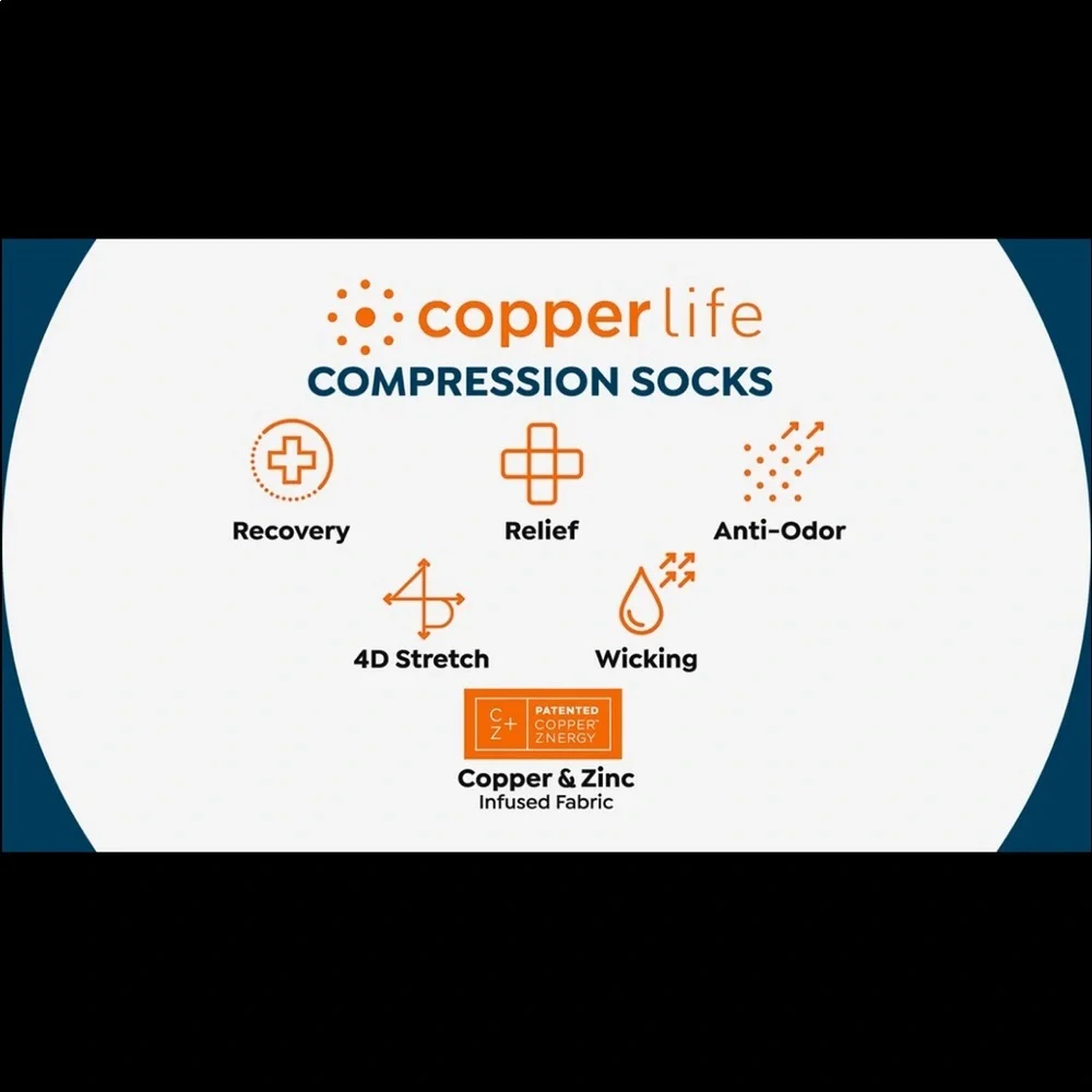 Copper Life 4-pack Women's Over-the-Calf‎ Socks